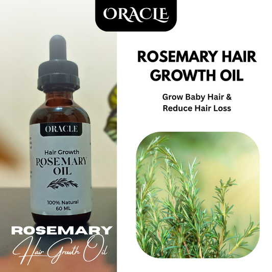 Rosemary Hair Growth Oil - Hair Growth, Thickening & Anti-Hair Loss Serum for Men and Women - 60 Ml